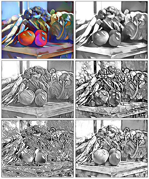 Five Free and Fun Coloring Pages: The Gargen Harvest, by Don Berg at TodaysArts.net