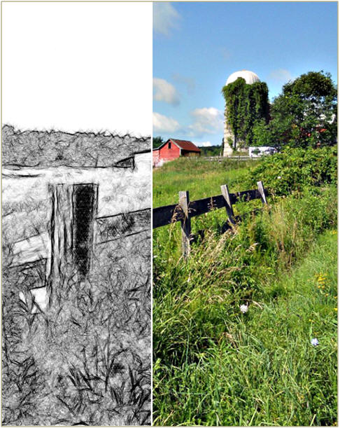 Print a free reference photo and practice sketch of this scene to create your own art in watercolor, acrylics, pastels or oil paint.