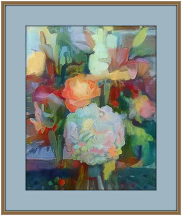 Have fun creating your own abstract "Wallflowers" wall art with the help of an easy, printable, paint-over pattern. Just click to learn more at TodaysArts.net