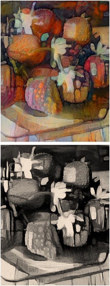 Create your own Kitchen Wall Art. Click to download an 8x10 monotonre, paint-over pattern and then just dabble on it with your favorite colors of acrylic paint, oil paint, pastels or left-over house paint.