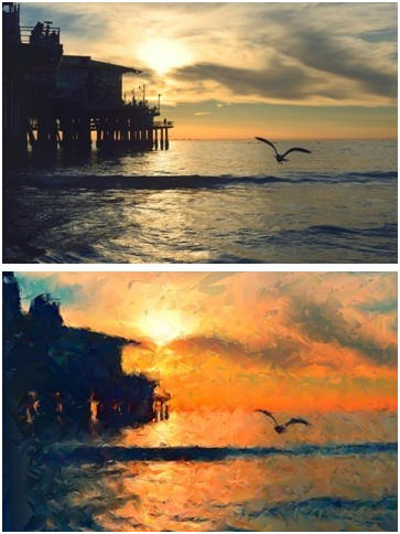 Free scenic images from Unsplash � Subscribe to get ten beautiful photos every ten days or visit Unsplash.com to scroll through the latest offerings.  Use the photographs for your blog, as the backgrounds for your graphics, or as inspiration for your drawings, watercolors. The site welcomes you to use them however you want.  (Image: Unsplash photo by Tim Mossholder and an abstract version by FotoSketcher.com )