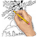 Learn how to draw nature scenes, flowers, trees and landscapes. Download free guide books from ArtistDaily.com